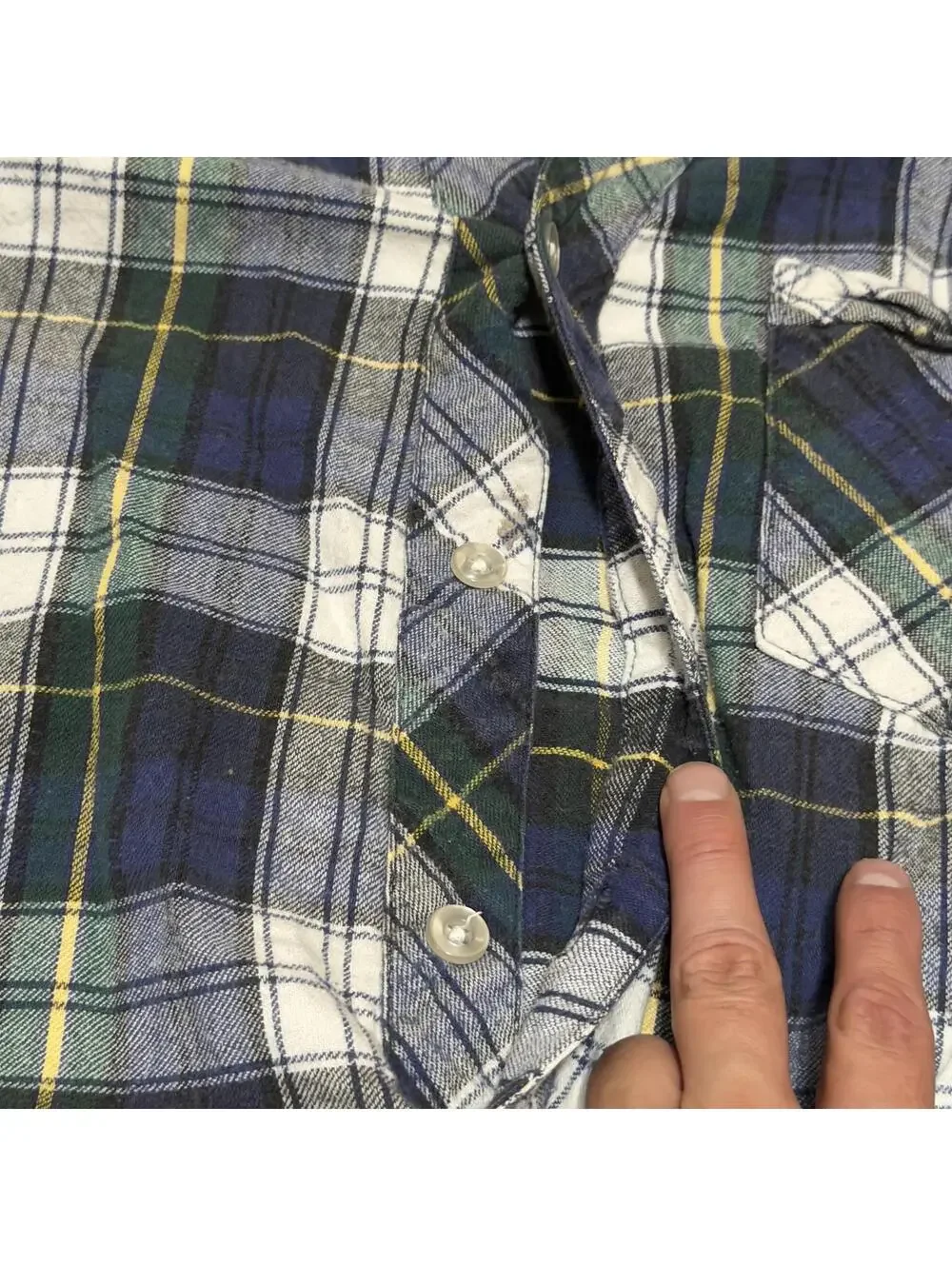 Vtg 1994 LL Bean Flannel Nightshirt Mens XL Made USA Plaid